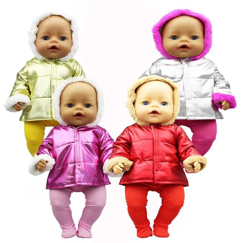

New Winter jacket Fit 17inch 43cm Doll Clothes Born Baby Suit For Baby Birthday Festival Gift