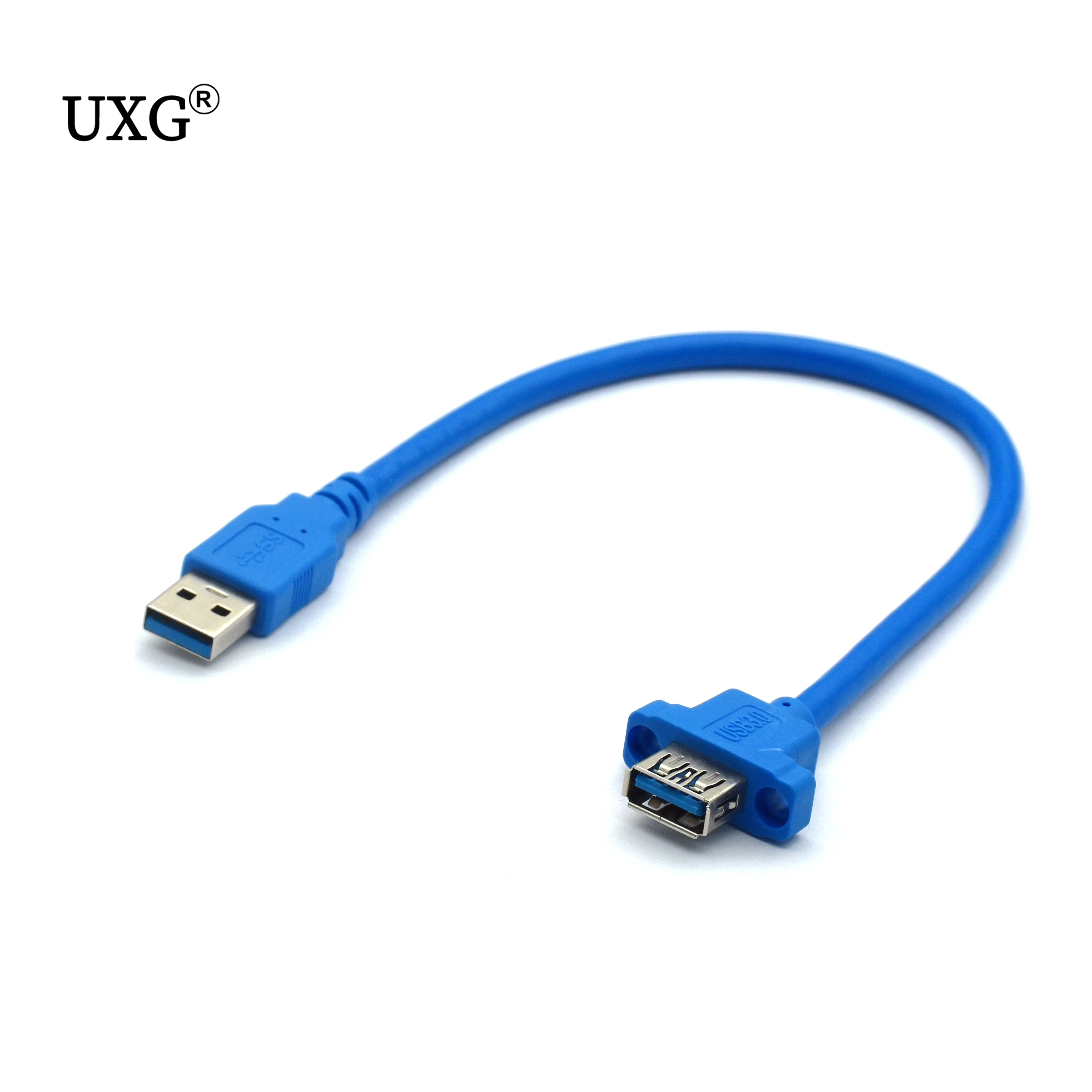 Высококачественный Удлинительный Кабель USB 3 0 Папа мама с резьбовым отверстием 1