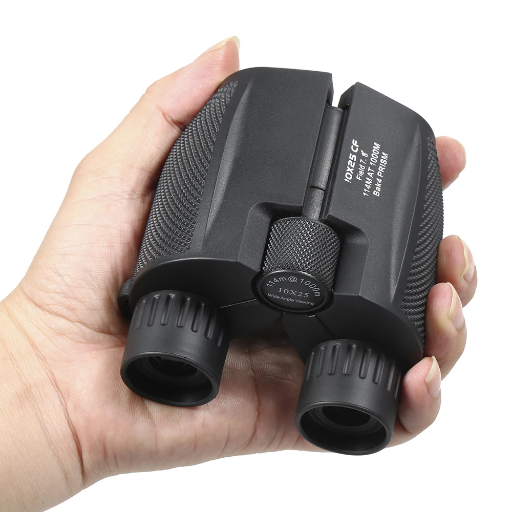 

Professional Binoculars 10x25 BAK4 Prism High Powered Zoom Binocular Portable Hunting Telescope Pocket Scope for Sports Ttravel