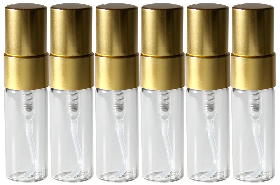 Флаконы для духов Aromaprovokator стекло спрей металл 3 ml набор 6 шт|Бутылки и банки
