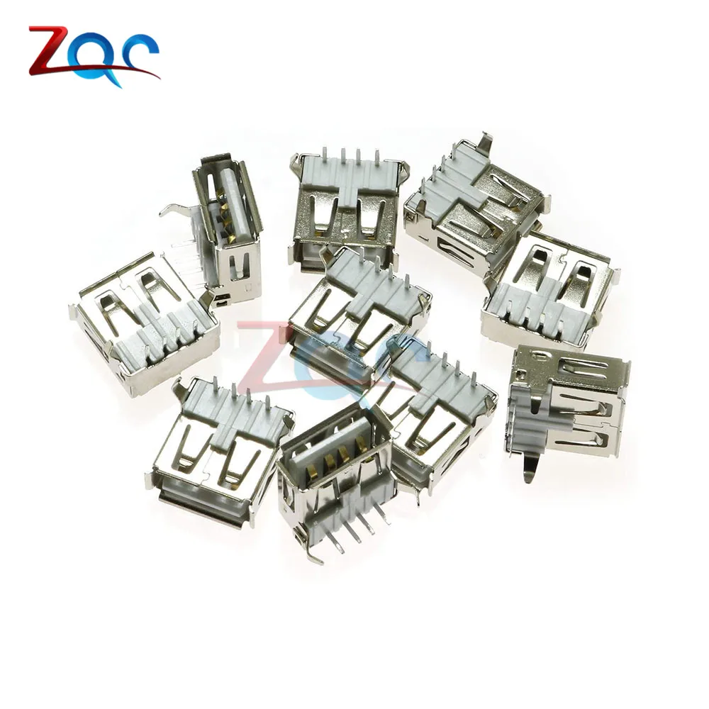 10 шт. разъёмы USB 2 0 типа A 4 контакта|connector 4pin|4pin femaleconnector female |