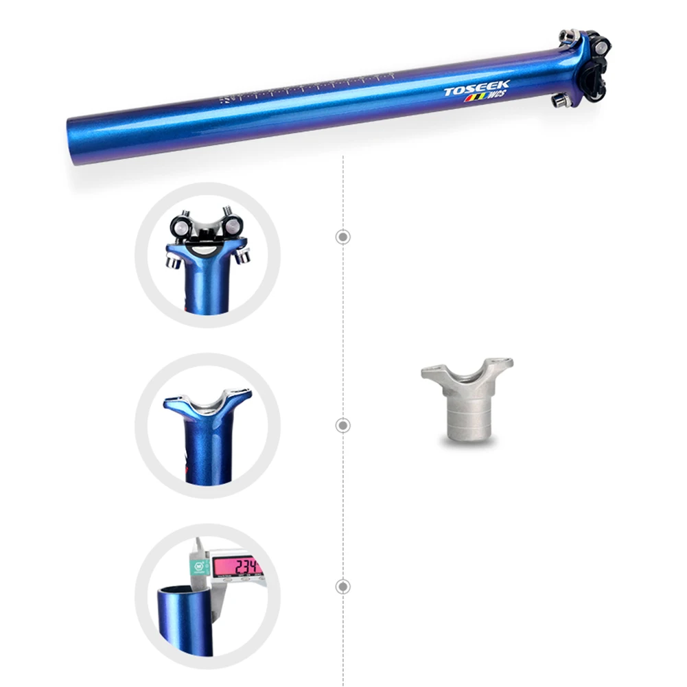 

27.2/30.8/31.6mm Bicycle Seatpost 350/400mm Toray Carbon Fiber MTB Road Bike Seat Post Tube High Quality Riding Cycling Parts