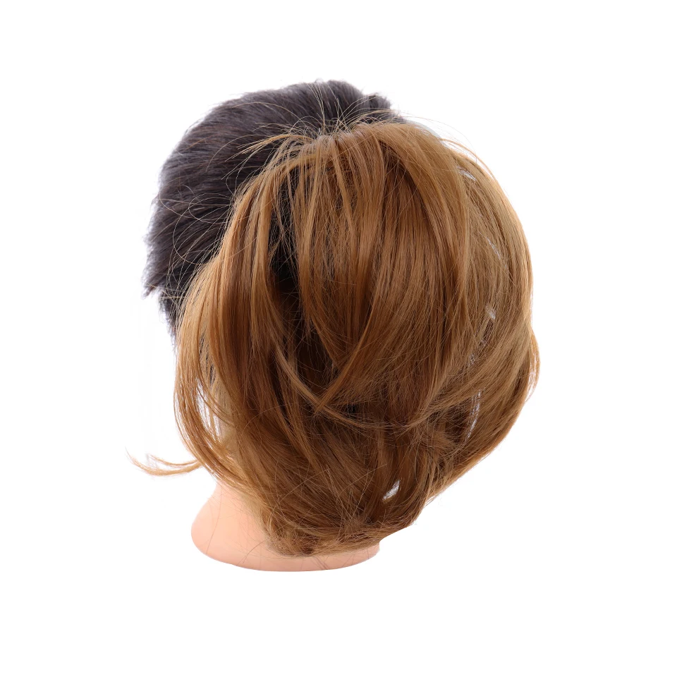 AILIADE синтетический эластичный прямой пончик-шиньон резинка для волос обертка