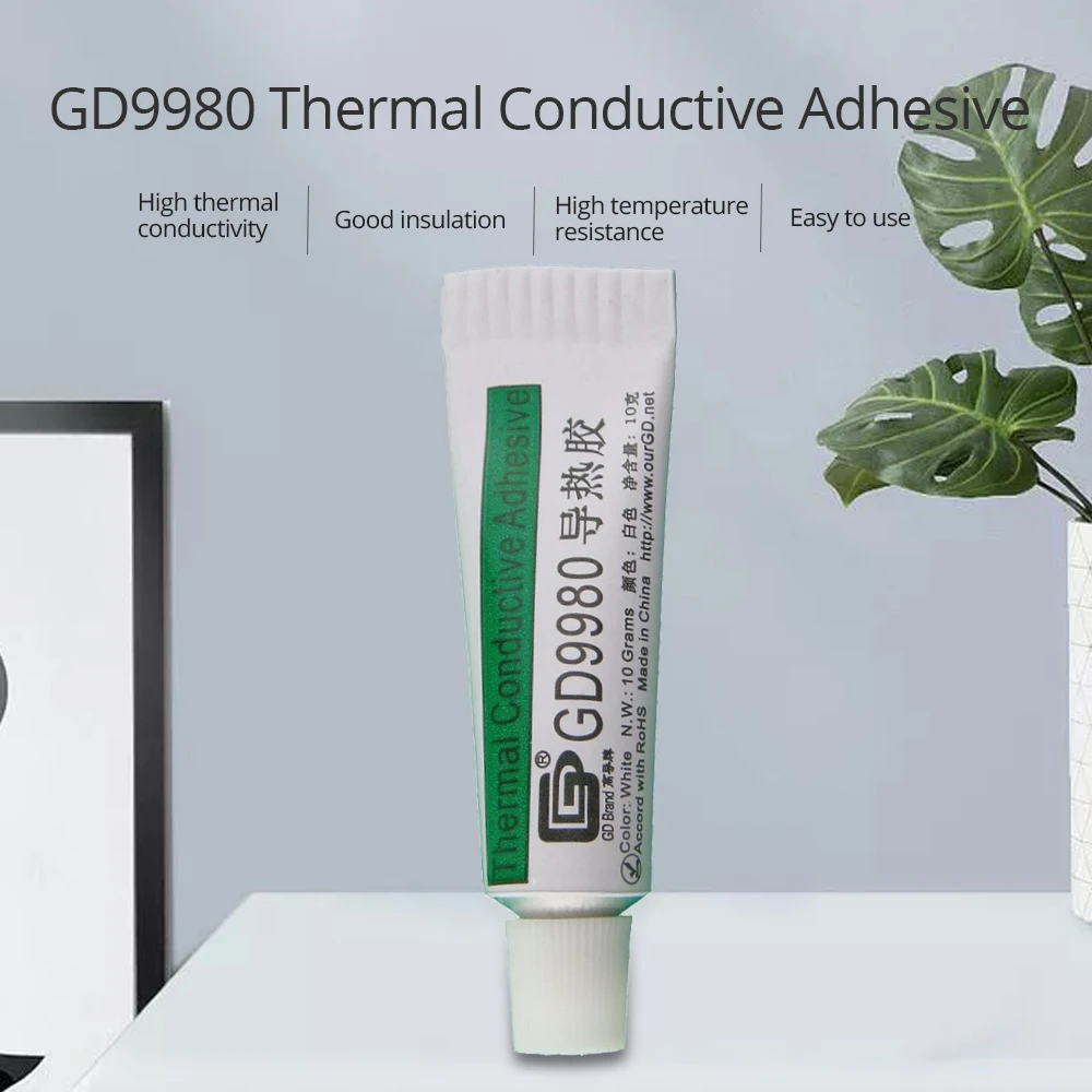 TISHRIC GD9980 термопаста силиконовая теплоотвод вентилятор охлаждения процессора тепловой охладитель проводимости для процессоров ПК VGA lcd
