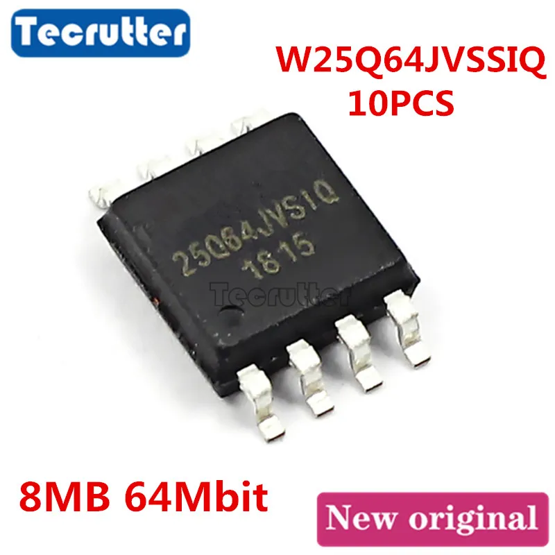 10 шт. W25Q64JVSSIQ 25Q64JVSIQ SOP8 8 Мб 64 Мбит 25Q64 W25Q64JV SPI NOR FLASH | Электроника