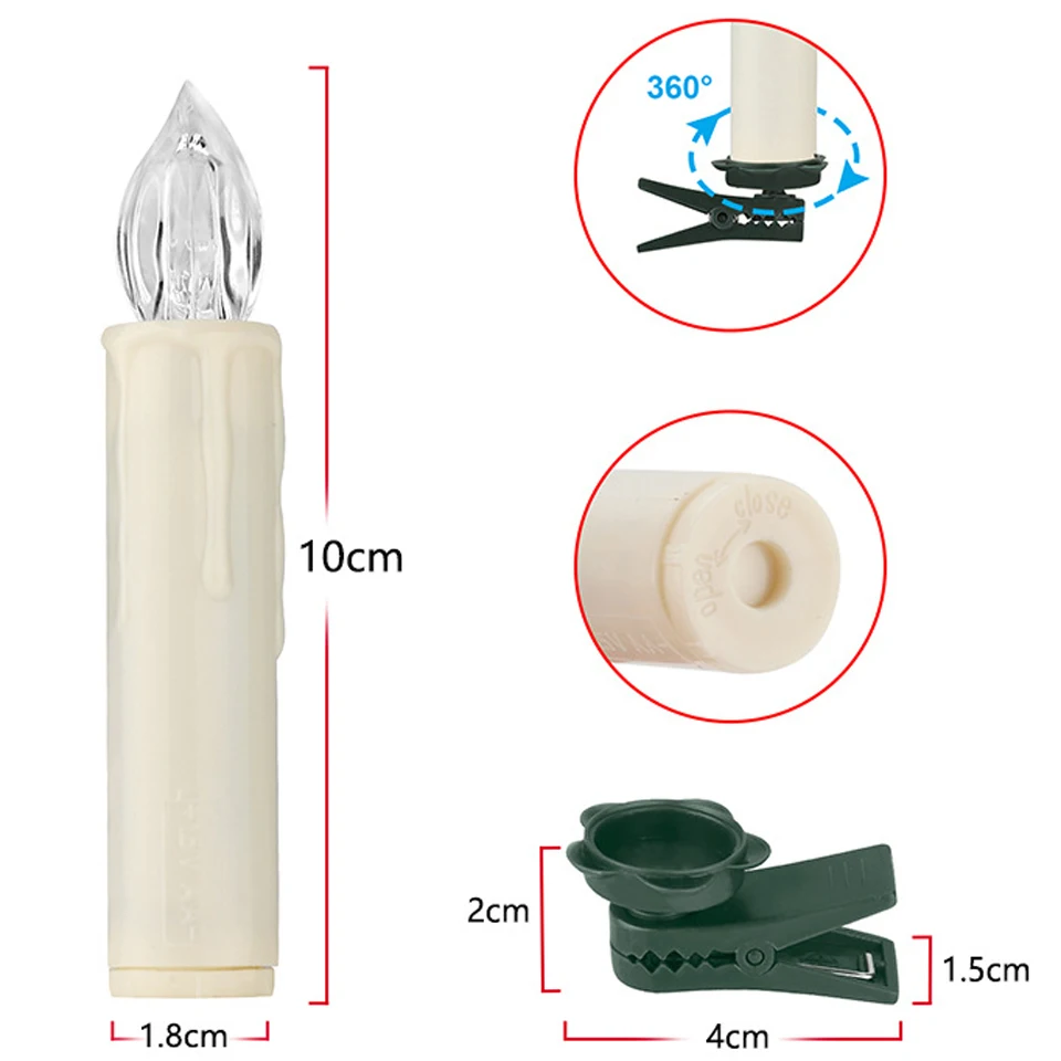 10 шт. вечерние на свадьбу Рождество светодиодная лампа с дистанционным