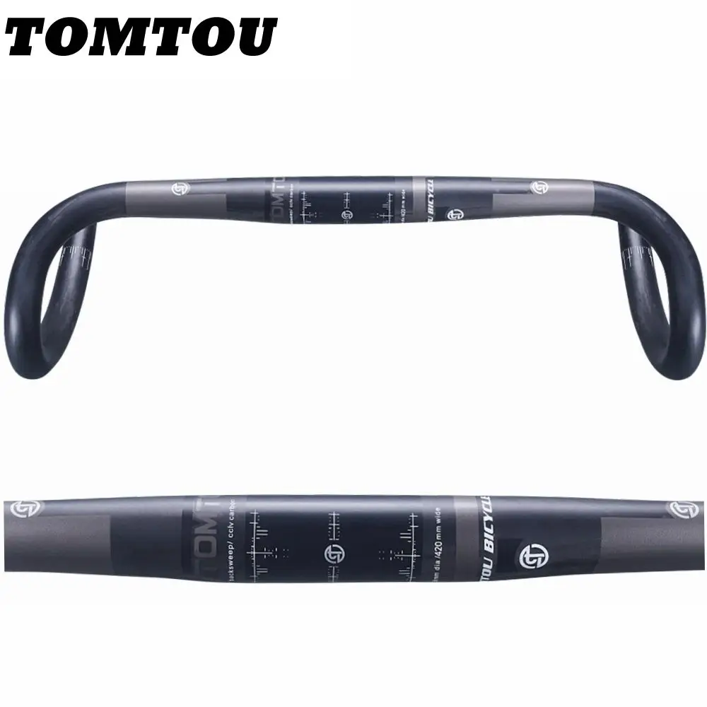 

Руль велосипеда TOMTOU из углеродного волокна, длина 400/420/440 мм, Длина 31,8 мм