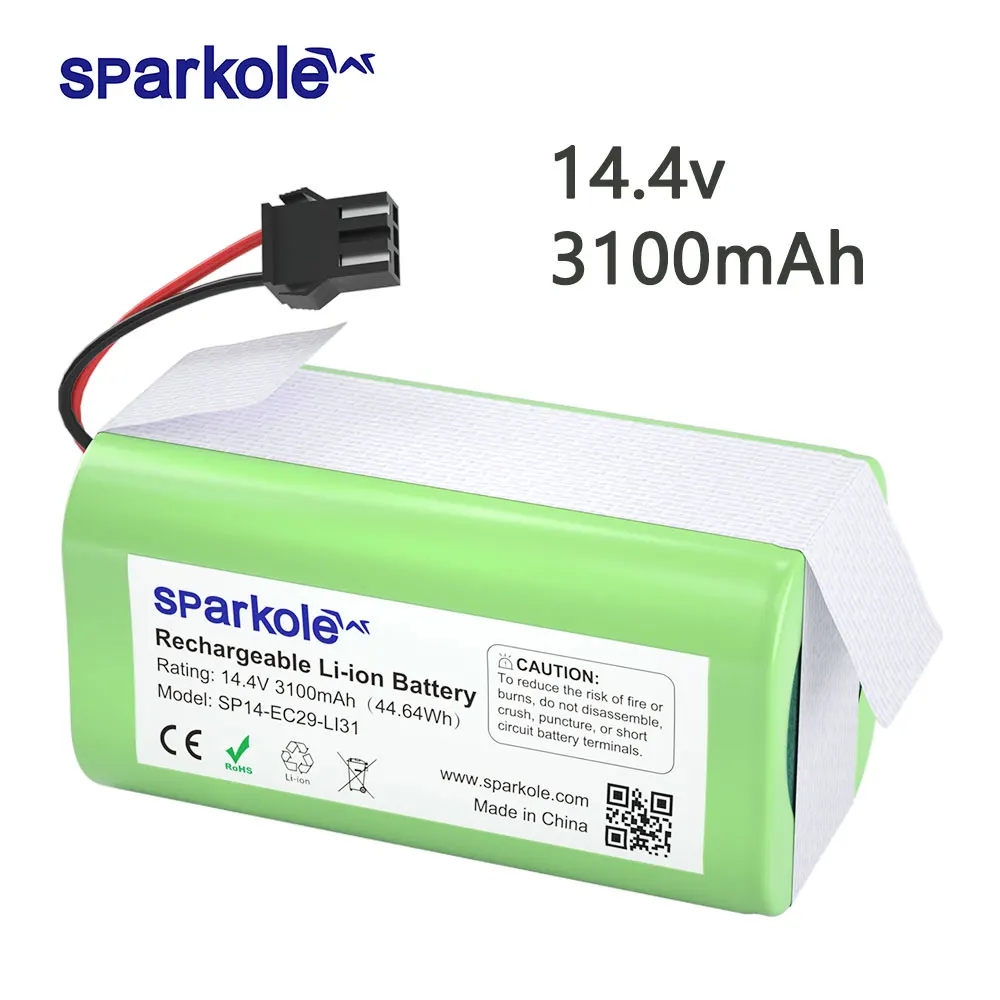 

Sparkole 3.1Ah Li-ion Rechargeable Battery for Deebot N79S N79 Eufy RoboVac 11 11S Cecotec Conga Excellence Battery 990 1090