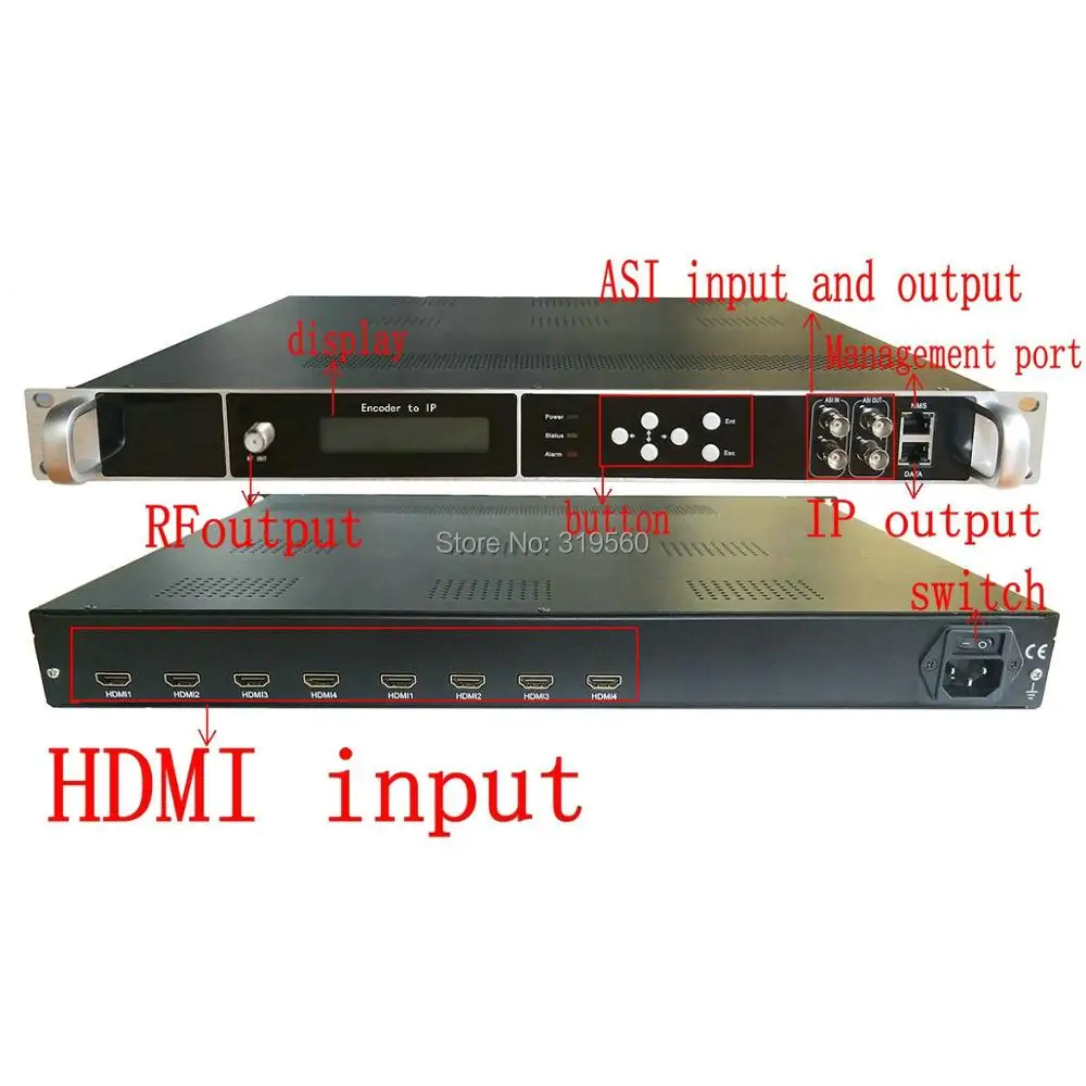 4 переносчика 1080P мульти HDMI для детской/DVB T/ATSC/детской лампы модулятор кодировщика