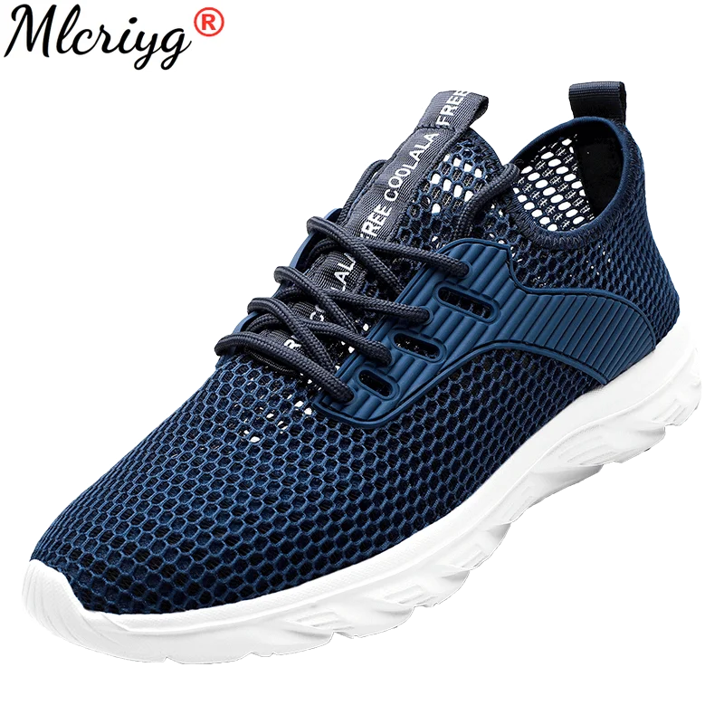 

Air Mesh Soft Bottom Fashion Chunky Sneakers Breathable Men Casual Shoes Comforthable Leisure Sock Shoes Men Slip on Men's Shoes