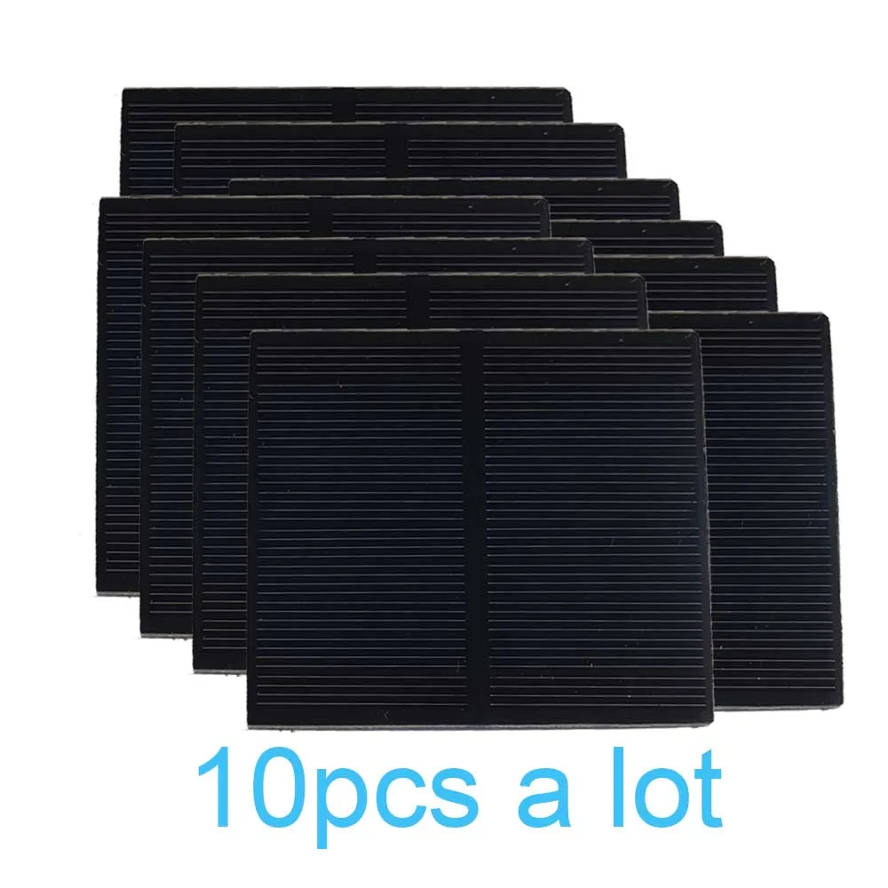 Квадратная миниатюрная солнечная панель из чёрного стекловолокна для