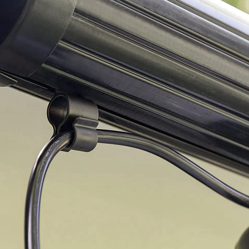 Черный стандартный клипса для тента веревосветильник льника скользит в тент