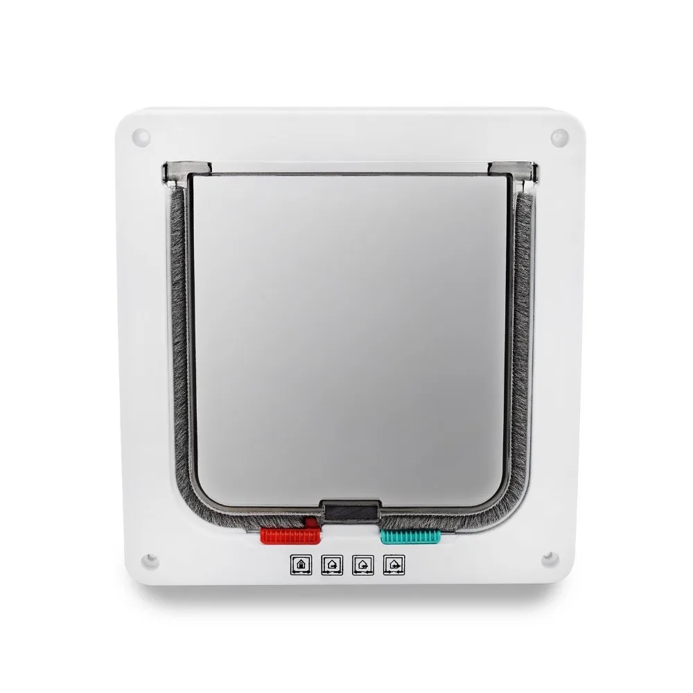 S/M/L 4-ходовая Запираемая дверь для собак кошек котят с клапаном безопасности