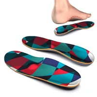 high arch support insole memory foam colorful geometric orthopedic insoles for men and women
