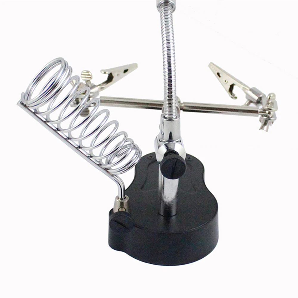 Паяльная подставка сварочный инструмент с увеличительным зажим для стеклянных