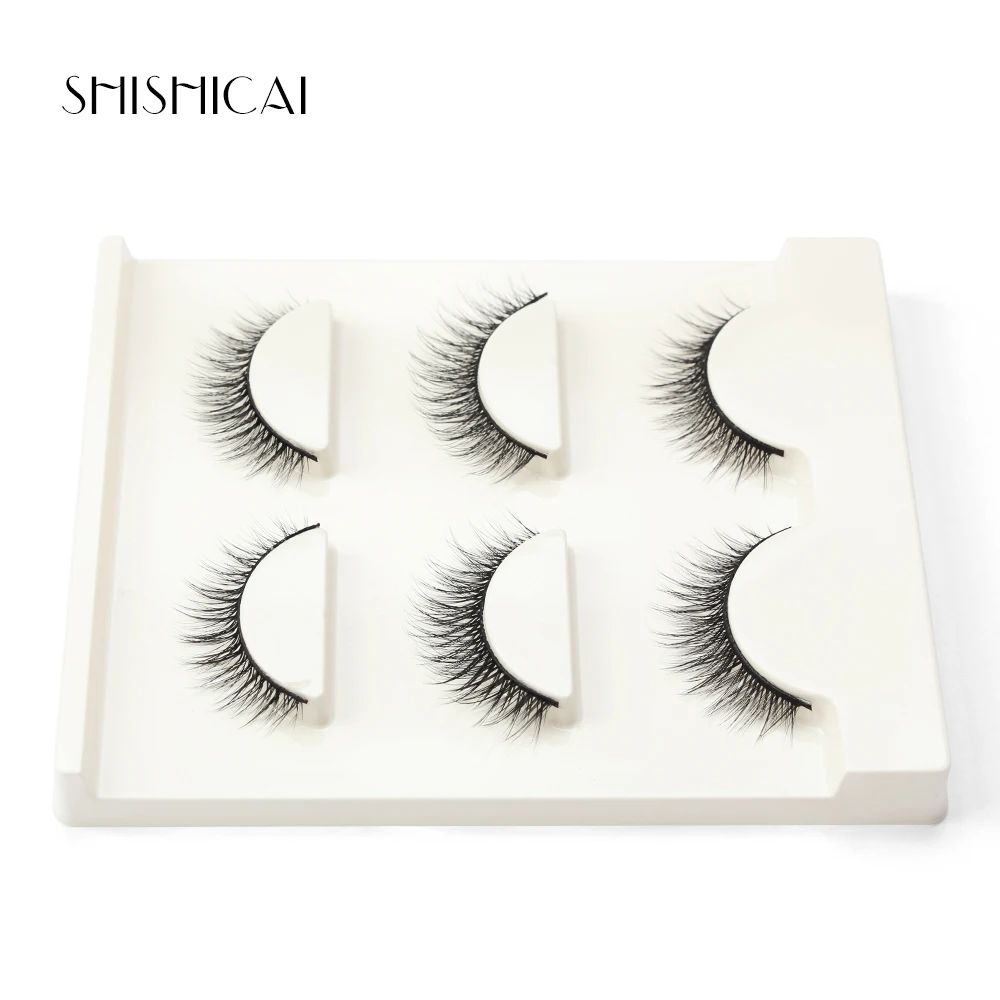 3 пары Объемные Накладные ресницы из норкового волоса длинные грязный макияж