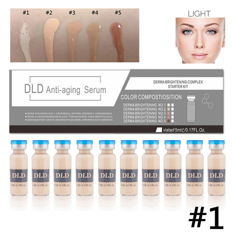 

Korean Cosmetics 5ml BB Cream Glow Ampoule Serum Meso White Brightening Shades Serum For Whitening Acne Anti-Aging Treatment