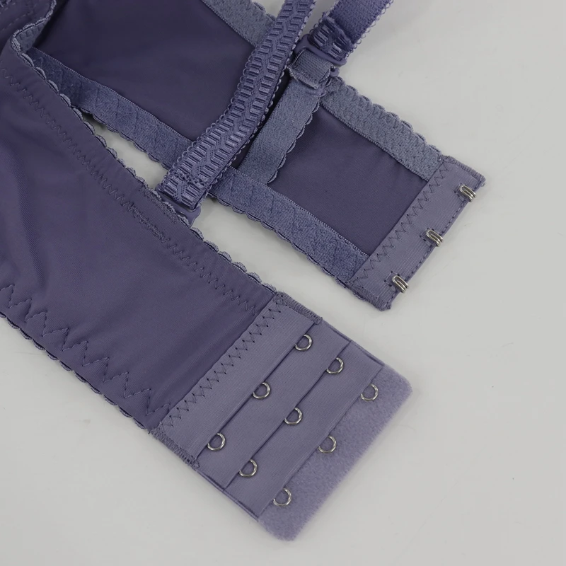 

Beauwear 2 Pcs/ Lot 38C 40C 42C 44C 3/4 Cup Plunge Bra Underwire Anti-Slip Underwear Double Padded Brassiere Women Plus Size Bra