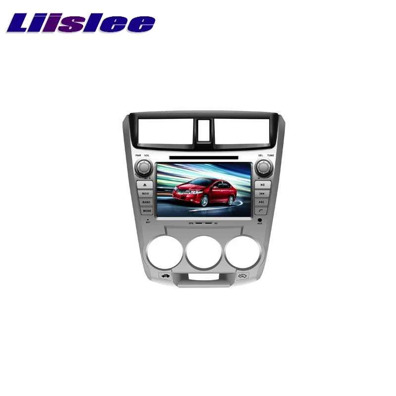 Для Honda City 2008 л 2017 ~ LiisLee Автомобильный мультимедийный ТВ DVD GPS аудио Hi Fi радио