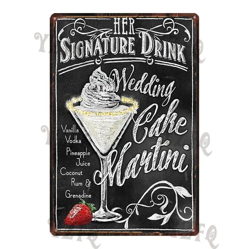 

Chalkboard Art Cheer Mave Cave Vintage Tin Sign Metal Coffee Bar Plate Wall Home Restaurant Art Decoration 30X20CM DU-4790A