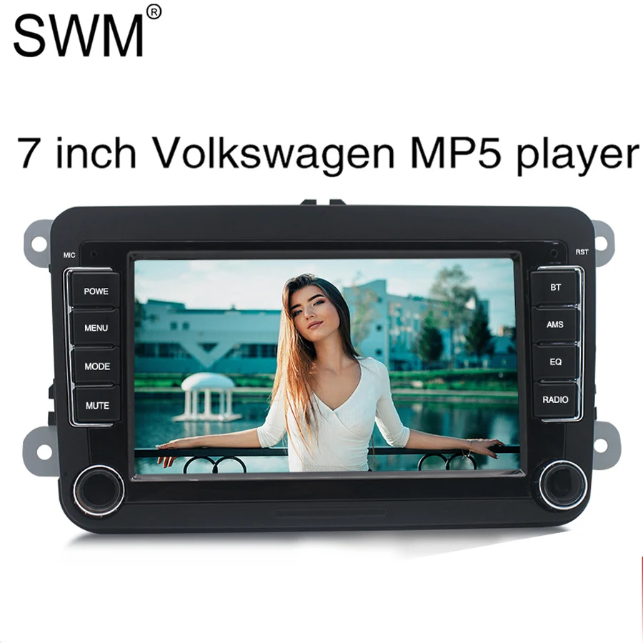 Car Radio Only 2 Din автомагнитола для Фольксваген Гольф 5 " Авто Радио Стерео MirrorLink камера заднего вида авторадио радио Coche Bluetooth FM - Цвет: Car Radio Only