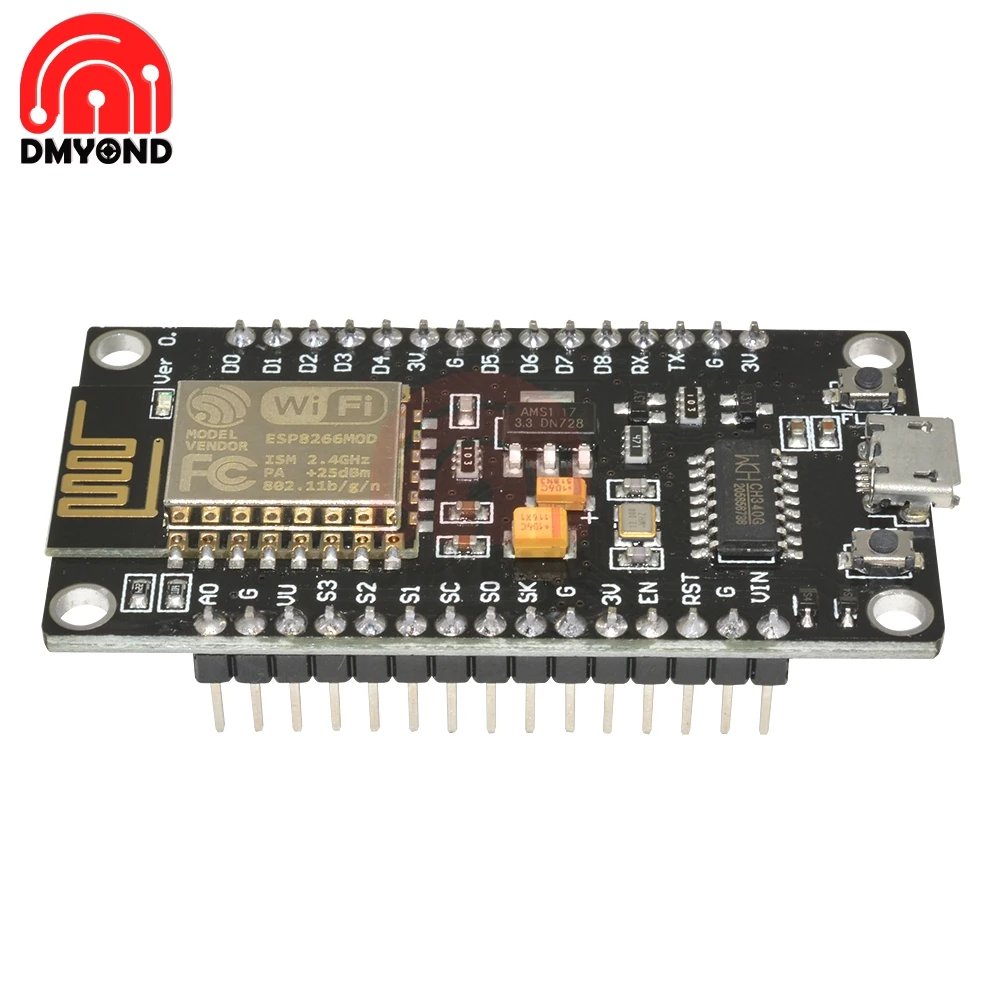 NodeMCU V3 ESP8266 CH340G ESP-12E Lua wifi Интернет вещей макетная плата CH340 с PCD антенной Micro USB