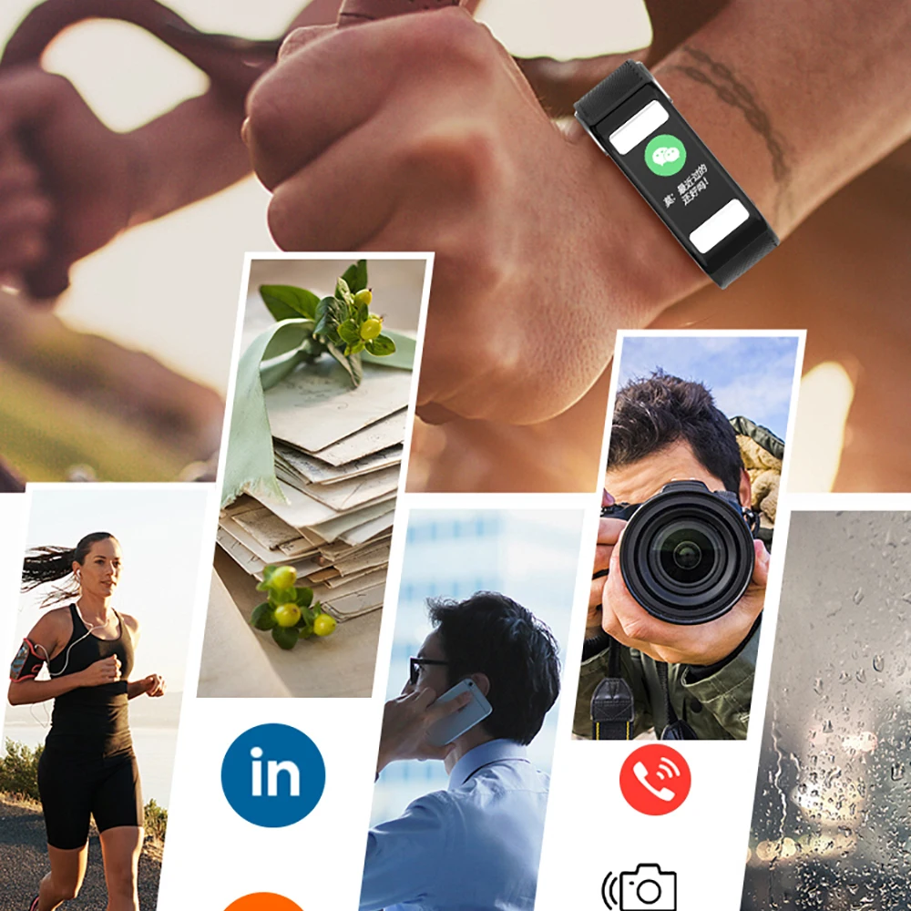 Smart watch band Цвет экран измерение жира в организме крови Давление монитор