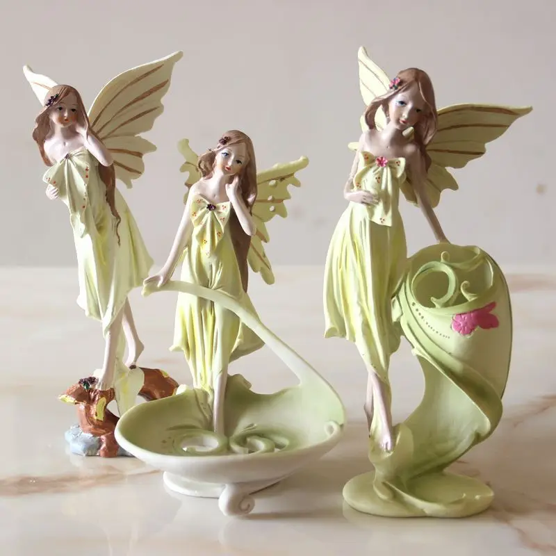

New angel girl modern minimalist bedroom living room ornaments resin crafts factory wholesale