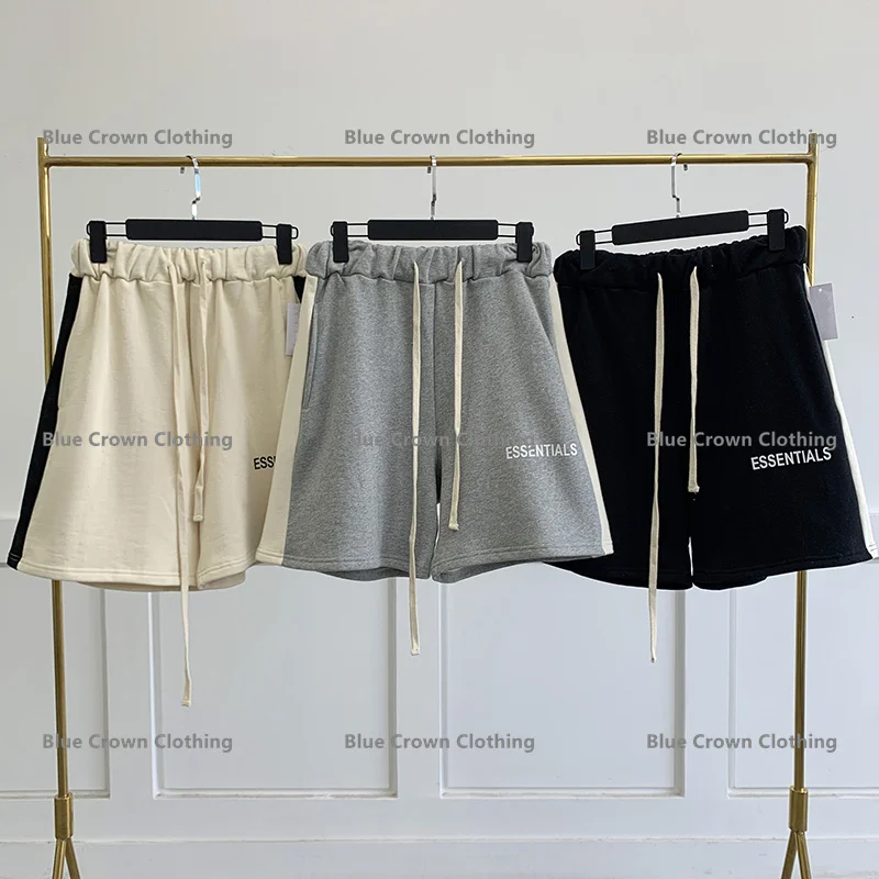 

2021 New Hot Essentials shorts New 100% 1:1 Sweatshorts Kanye West Jerry Lorenzo Oversized Shortpants hiphop cotton shorts