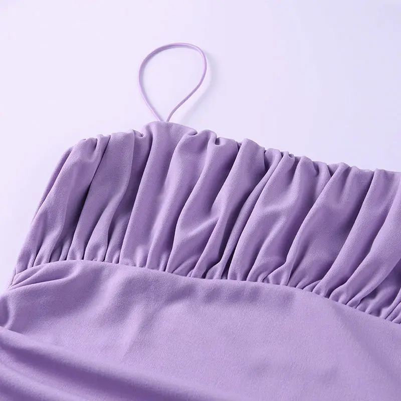 

Sexy club Draped skinny Mini dress Women Fashion Chic solid slim slip Dresses Ladies 2021 new summer street Strapless Clothes