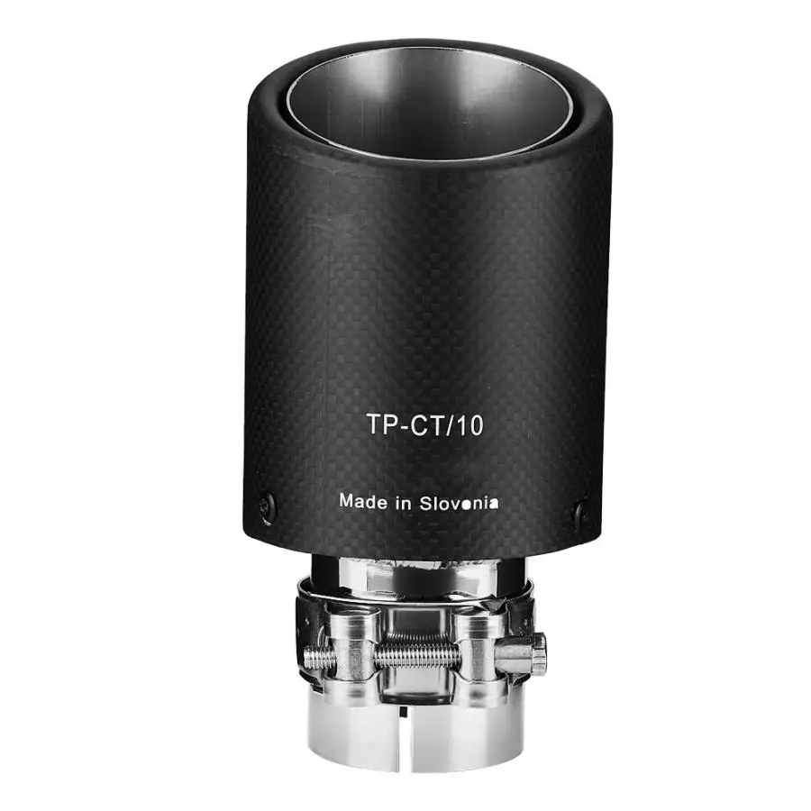 

54-89mm Sound Muffler Carbon Fiber Car Modified Exhaust Pipe Rear Tip Tail Throat Universal auto accessories automobiles