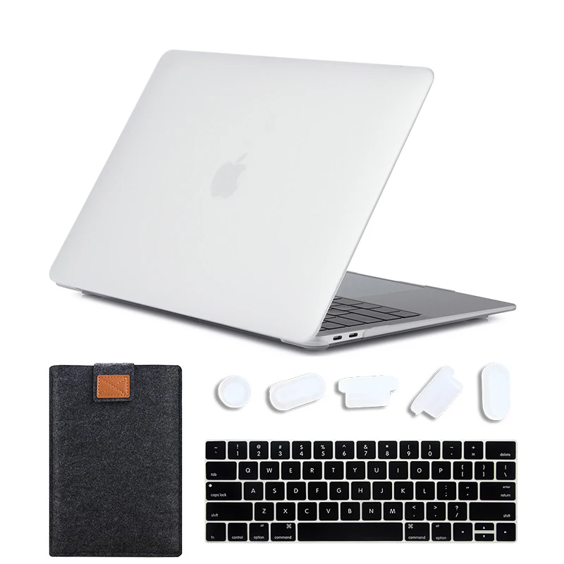 Matte Transparent 01 MTT матовый чехол для ноутбука Macbook Pro 13 15 дюймов Жесткий Чехол для mac book Air Pro retina 11 12 13 15 Сенсорная панель сумка для ноутбука - Цвет: Matte Transparent 01
