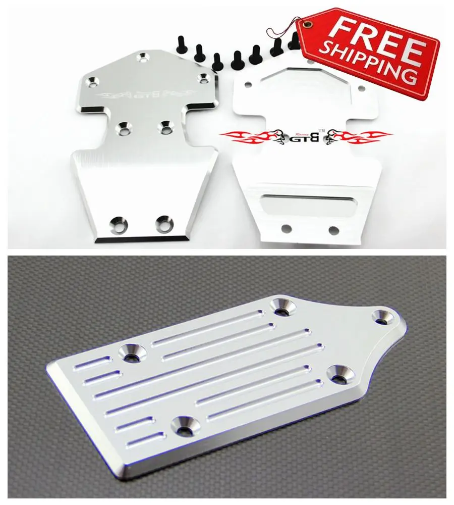 Передняя + задняя противоскользящая пластина GTB защитная броня для Losi 5ive T 1/5 rc car gas