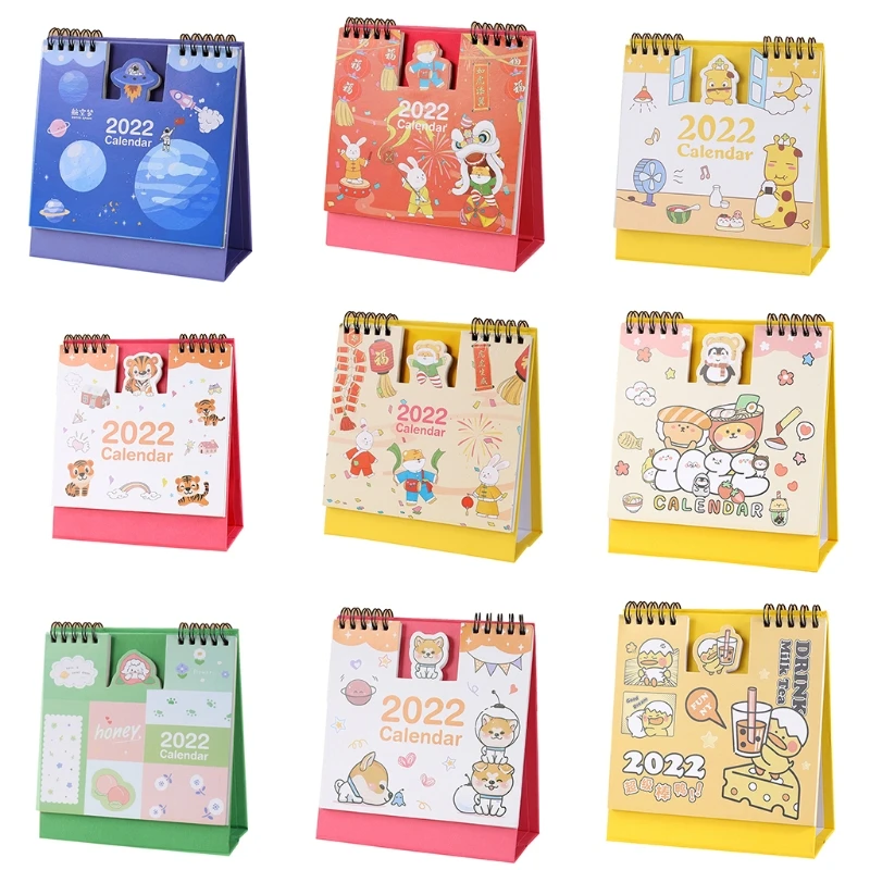 

X3UA 2022 Office Tabletop Monthly Calendar Memo Calendar with Solar Terms Lunar Dates