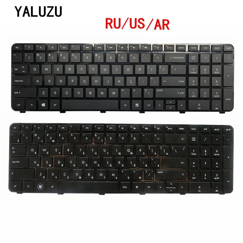 Teclado do Portátil ar para hp Village Dv7-6200 Dv7-6000 Dv7-6152er-hpmh-634016-251 639396-251 Russo ru – us Dv7-6100