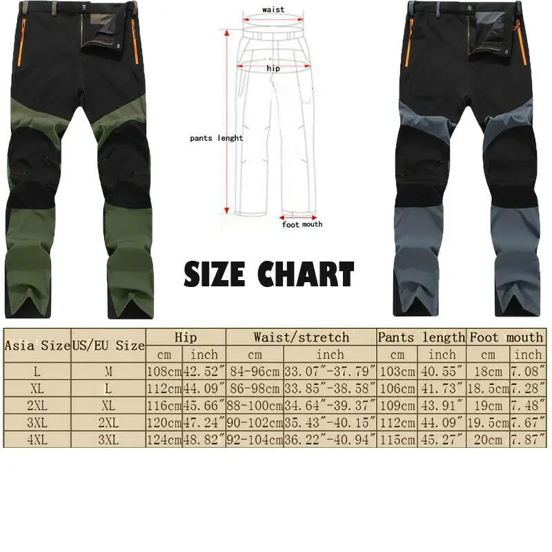 Мужские походные длинные брюки быстросохнущие штаны для походов и кемпинга на