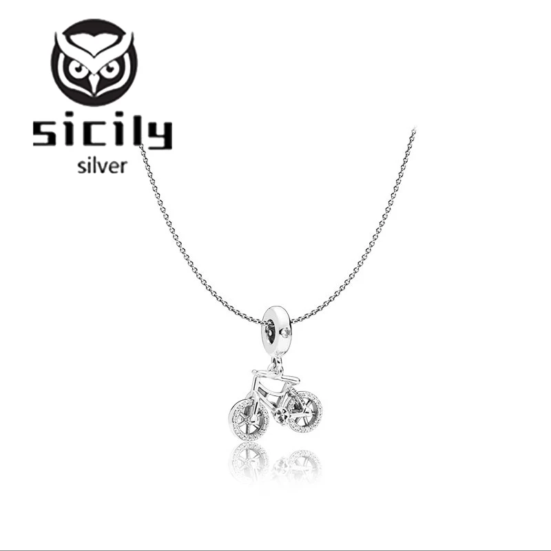 Sicily authentic original logo 100% 925 sterling silver pan necklace for women fashion luxury DIY jewelry pendant | Украшения и