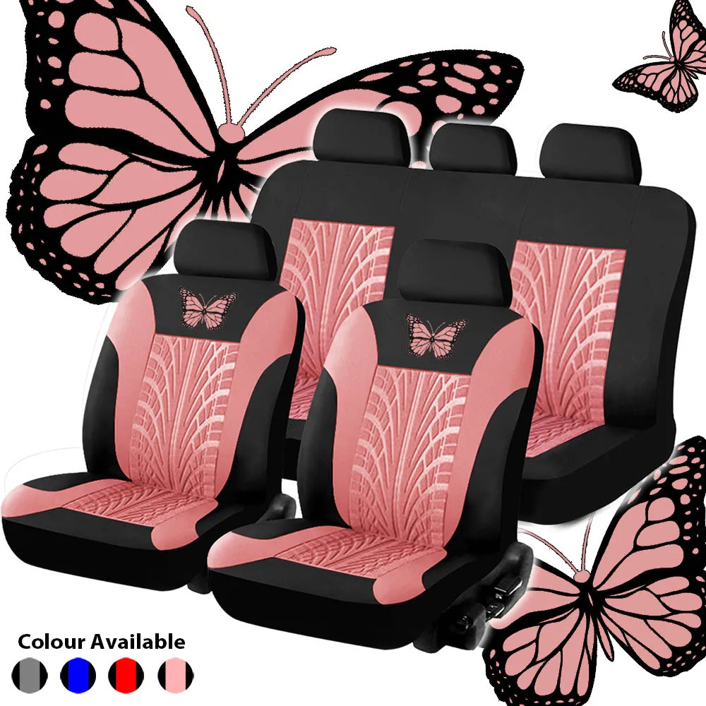 

Aimaao Car Seat Cover Butterfly Styling Auto Seat Beauty Decoration Covers for Peugeot 408 306 Front Rear seat covers for cars