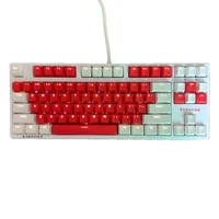 eagiacme gaming mechanical keyboard bluered switch 87 keys usb wired hot swappable keyboard led backlight for gamer pclaptop