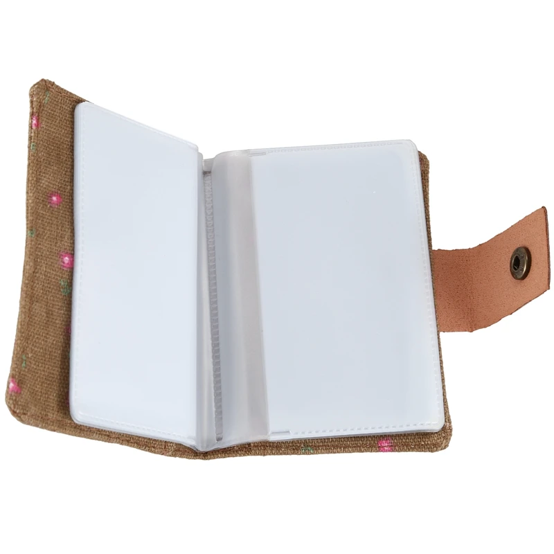 Новый элегантный Кантри Стиль Холст Кредитная Визитная карточка сумка Карманный