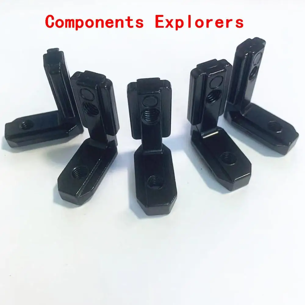 L образный кронштейн для экструзии 2020 HyperCube Evolution 3D детали черного или