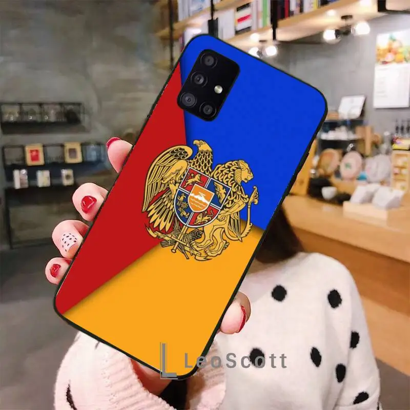 

Armenia Armenians Flag Phone Case For Samsung A32 A51 A52 A71 A50 A12 A21S S10 S20 S21 Plus Fe Ultra