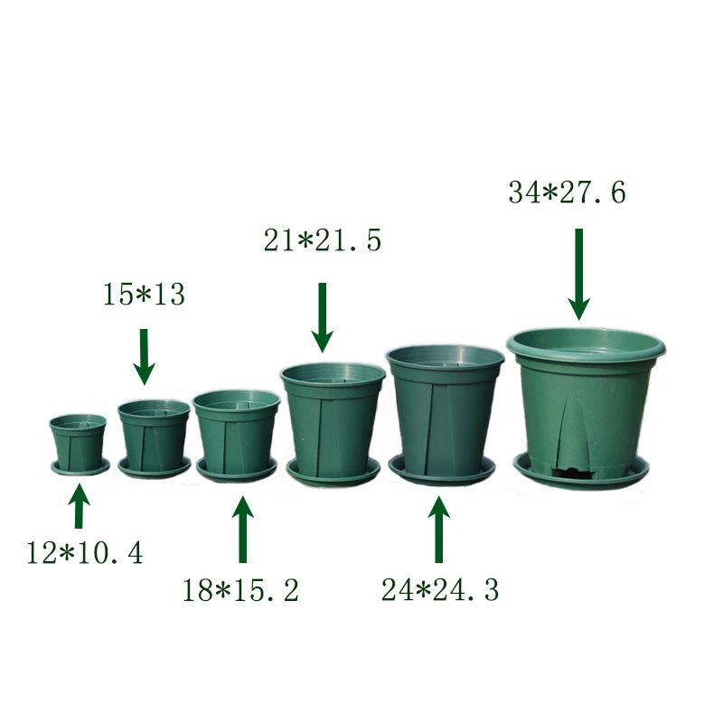 Пластиковый цветочный горшок для улицы полипропиленовый пола суккулентов