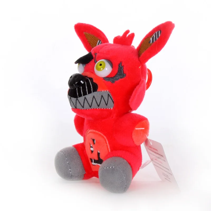1 шт. 15-25 см поступление пять ночей у Фредди 4 FNAF плюшевые игрушки подвесной зажим брелок мягкие игрушки для подарки для детей