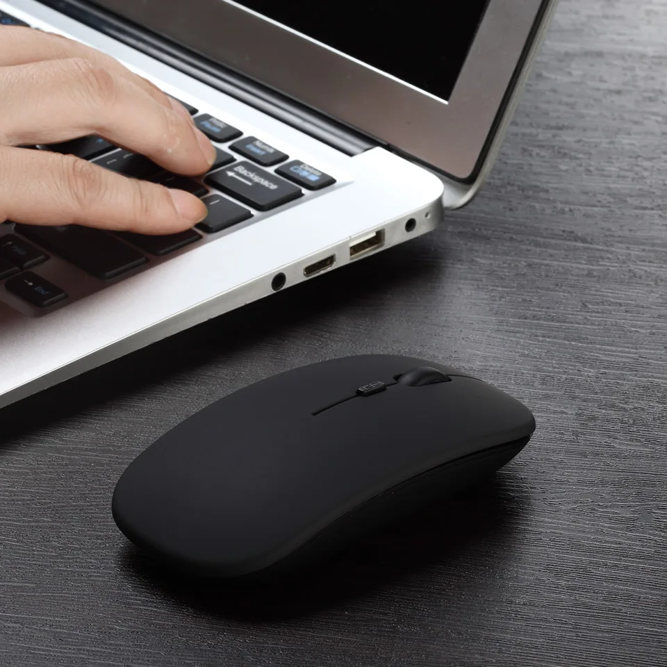 

Wireless Mouse Computer Bluetooth Mouse Silent PC Mause Rechargeable Ergonomic Mouse 2.4Ghz USB Optical Mice for Laptop PC