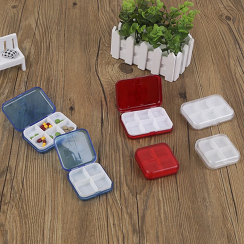 6 / 4 сетки портативная упаковка одна неделя путешествия носить медицина