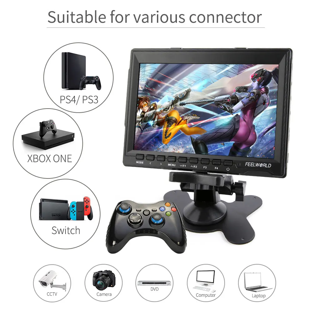 Портативный игровой ЖК монитор FEELWORLD экран 7 дюймов HD 4K HDMI IPS игровые мониторы для