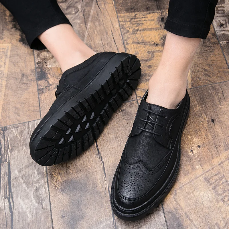 

Men Shoes Black Scarpa Uomo Fashion Men's Shoes Zapatos De Cuero Para Hombre Mens Casual Winter Male Shoe Sapato Masculino