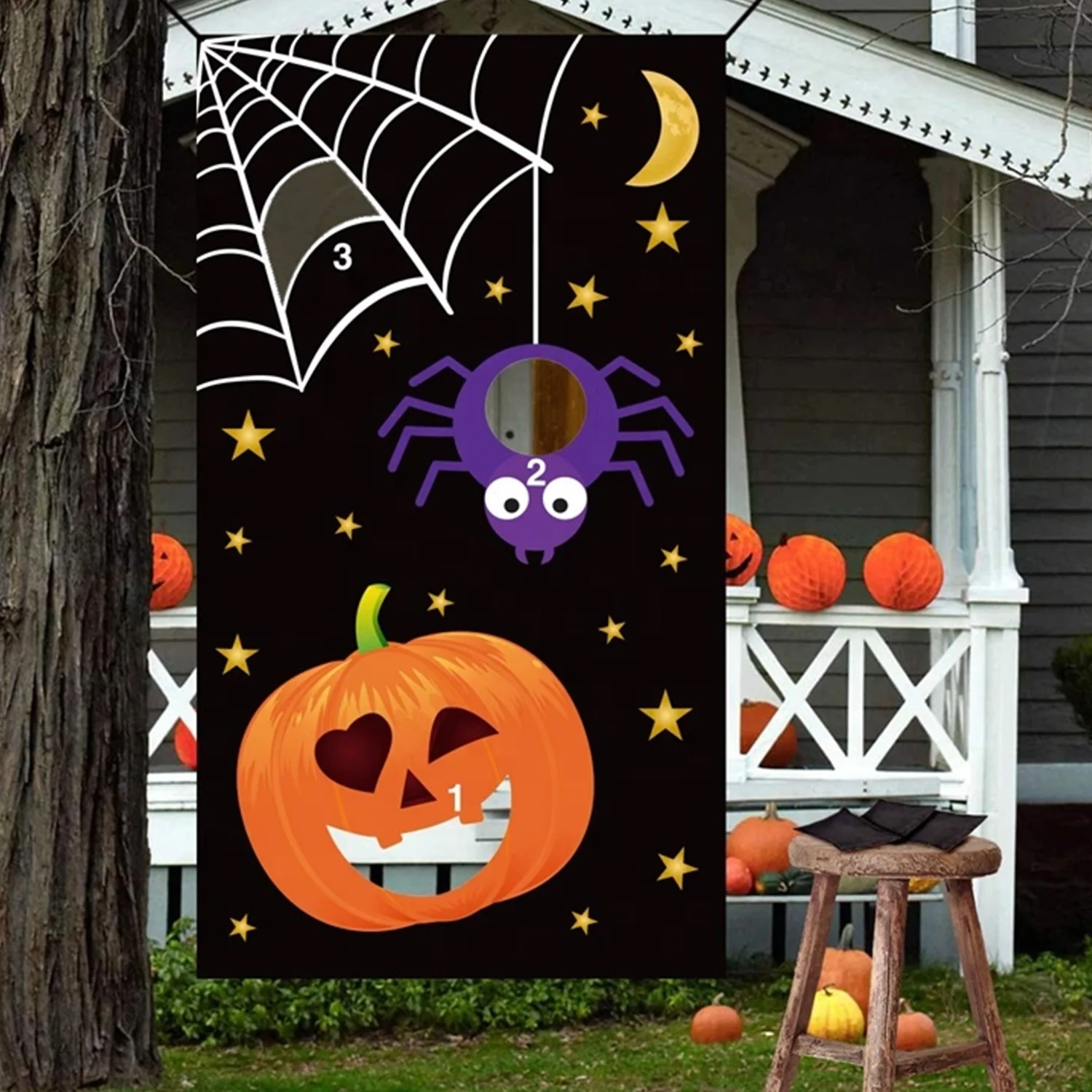 Объемная сумка-мешок для Хэллоуина с 3 мешками-мешками | Дом и сад