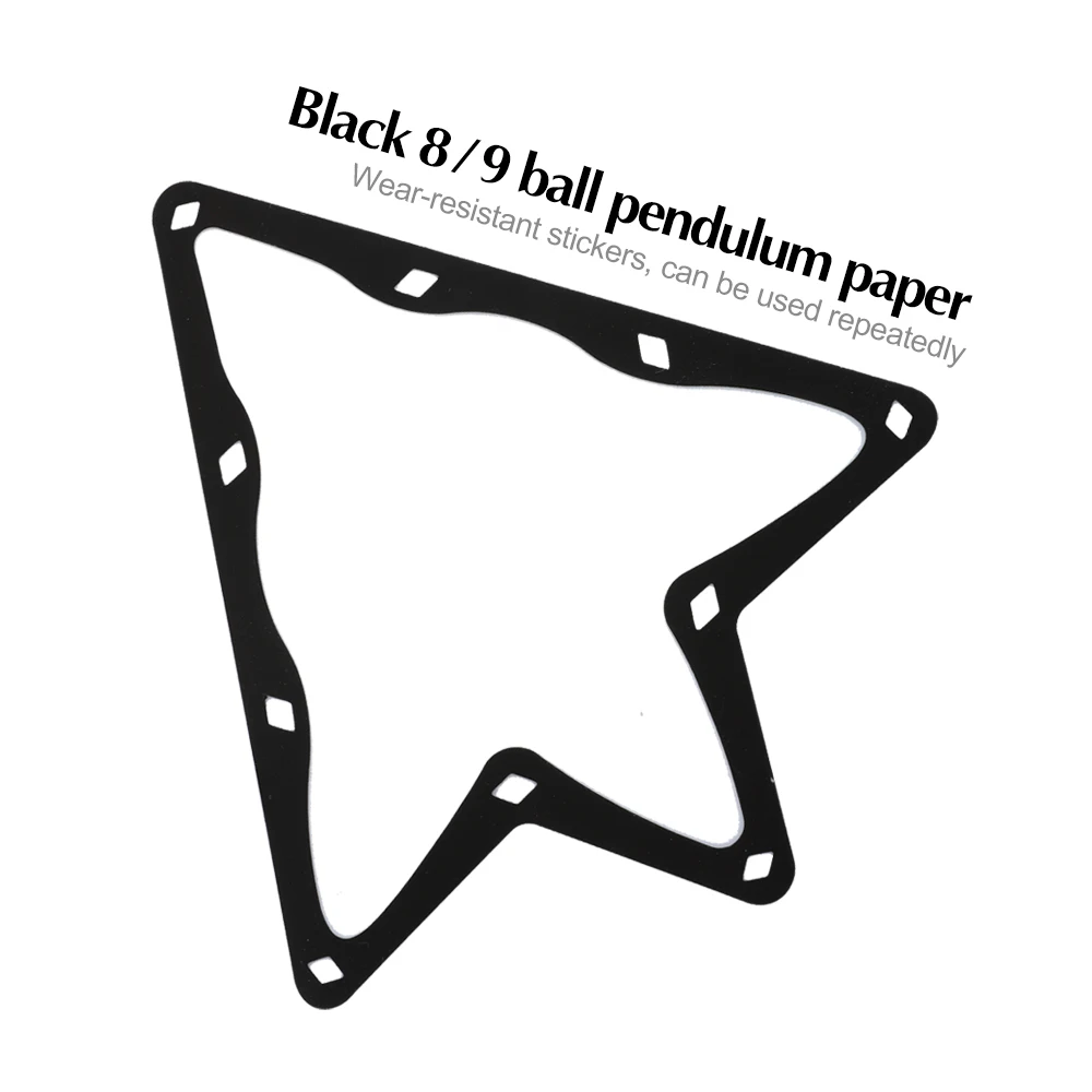 

Billiard Magic Rack Ball Holder Sheet Table Ball Paper 6pcs 8/9 Ball kick-off Film Pool Cue Accessories